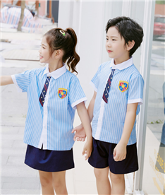 夏季中小學生校服帶假領(lǐng)帶（側(cè)面照）