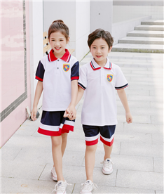 夏季中小學生服裝多色領(lǐng)