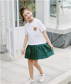 夏季女中小學(xué)生服裝白領(lǐng)