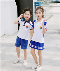 夏季中小學(xué)生校服（白藍）
