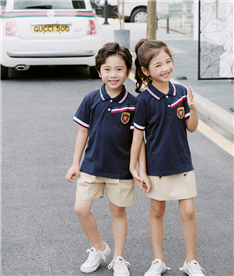 夏季中小學(xué)生襯衫（深藍）