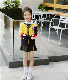 冬季女中小學(xué)生禮服（黃黑）