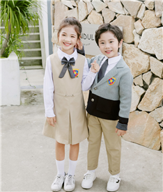 冬季中小學(xué)生禮服（米灰色）