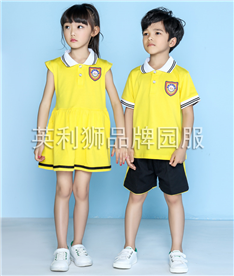 夏季中小學(xué)生校服白領(lǐng)帶紐扣（黃）
